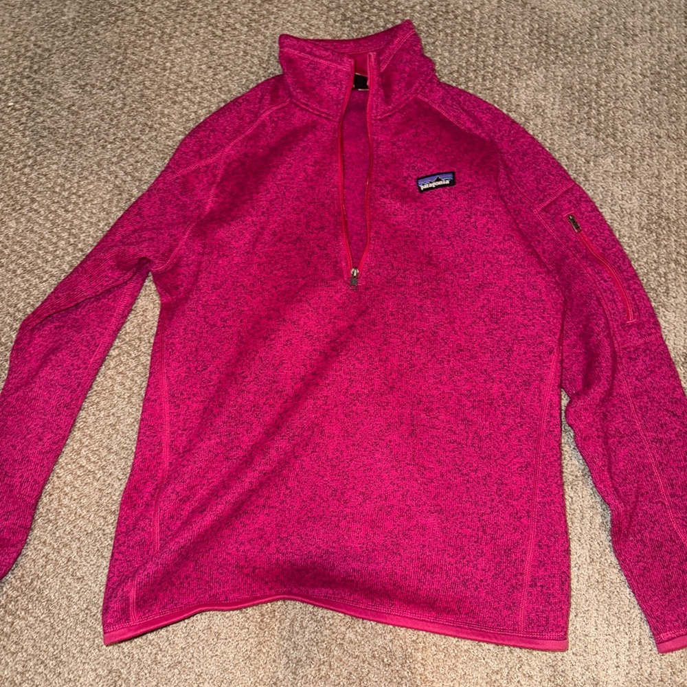 Patagonia Pink quarter zip